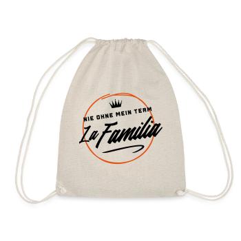 nie ohne mein team familia - Turnbeutel - Natur - Vorne
