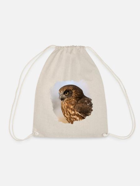 Owl design - Drawstring Bag - nature