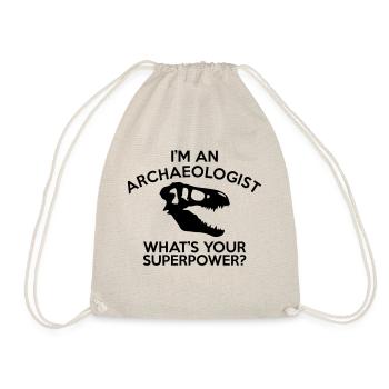ARCHAEOLOGIST SUPERPOWER - Drawstring Bag - nature - Front
