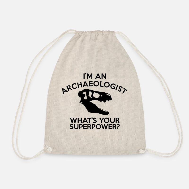 ARCHAEOLOGIST SUPERPOWER - Drawstring Bag - nature