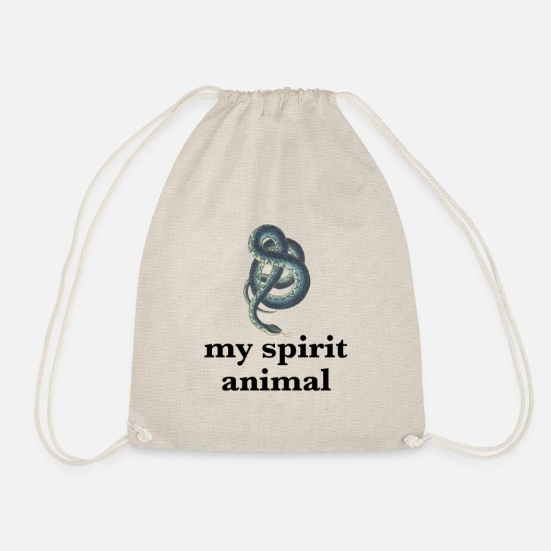 Snake - Drawstring Bag - nature