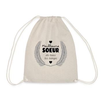 La meilleure soeur de tous les temps - Sac de sport léger - nature - Devant