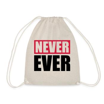 Never Ever Balken - Turnbeutel - Natur - Vorne