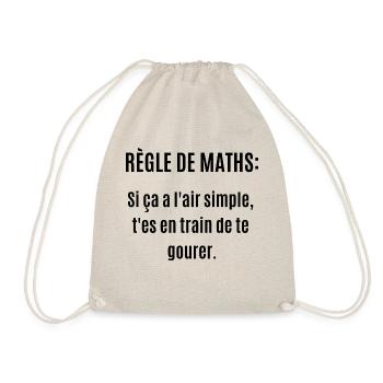 règle de maths - Sac de sport léger - nature - Devant