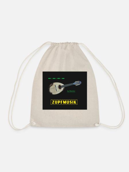 Zupfmusik Fig. 1 Mandoline - Turnbeutel - Natur