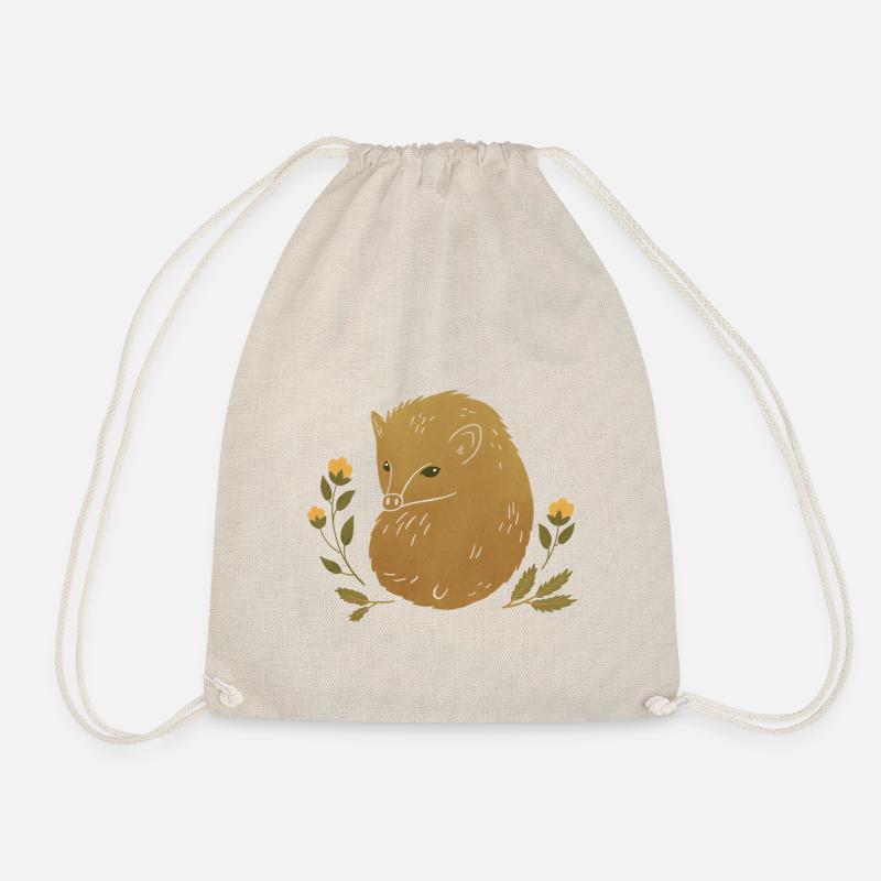 Wild animals - Porcupines - Drawstring Bag - nature