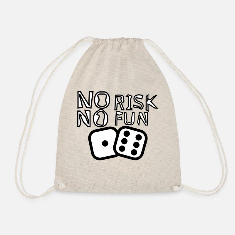 NO RISK NO FUN - Turnbeutel - Natur