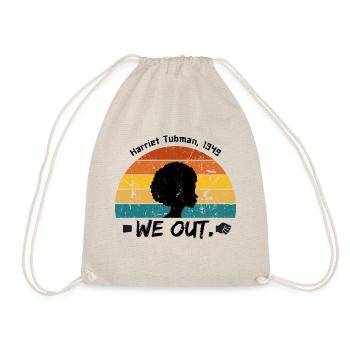 Harriet Tubman Tribute Black History - Drawstring Bag - nature - Front