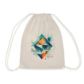Cool Geometric Ethnic Motif - Drawstring Bag - nature - Front