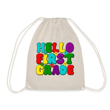 Bonjour première année, école, inscription à l’école, début de l’école - Sac de sport léger - nature - Devant