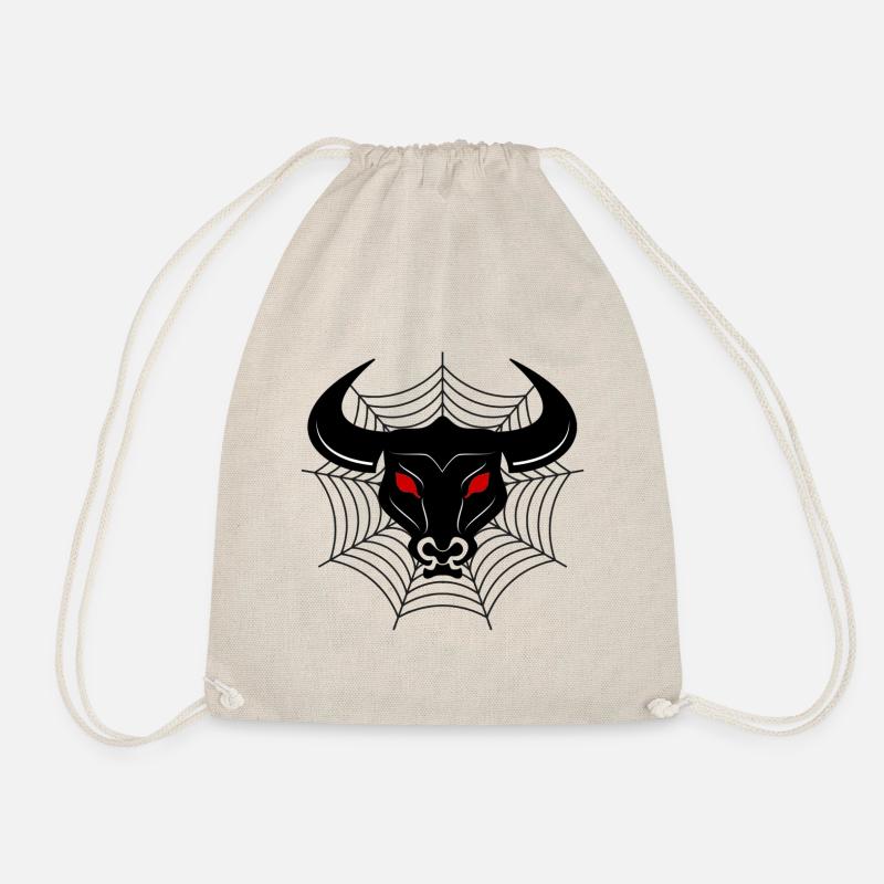 Spider Bull - Drawstring Bag - nature