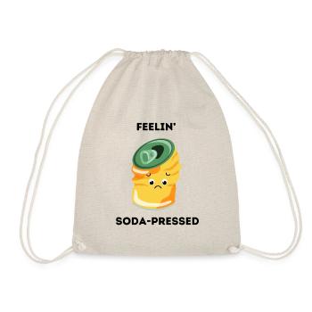Feelin' soda-pressed - Sad soda can - Drawstring Bag - nature - Front