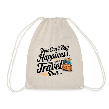 Love to travel - Drawstring Bag - nature - Front