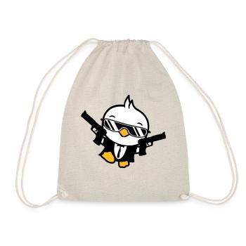Bird 2 Gun Guns Agent Sunglasses Cool - Drawstring Bag - nature - Front