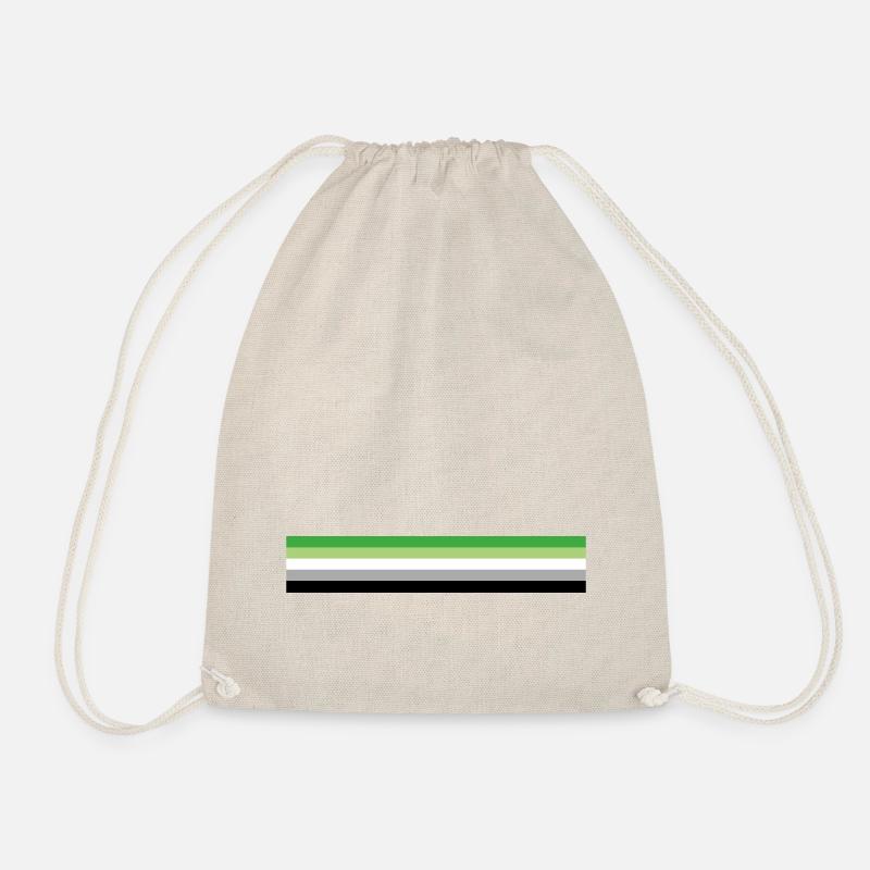 Aromantische Flagge - Turnbeutel - Natur