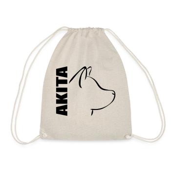 AKITA PROFILE - Drawstring Bag - nature - Front
