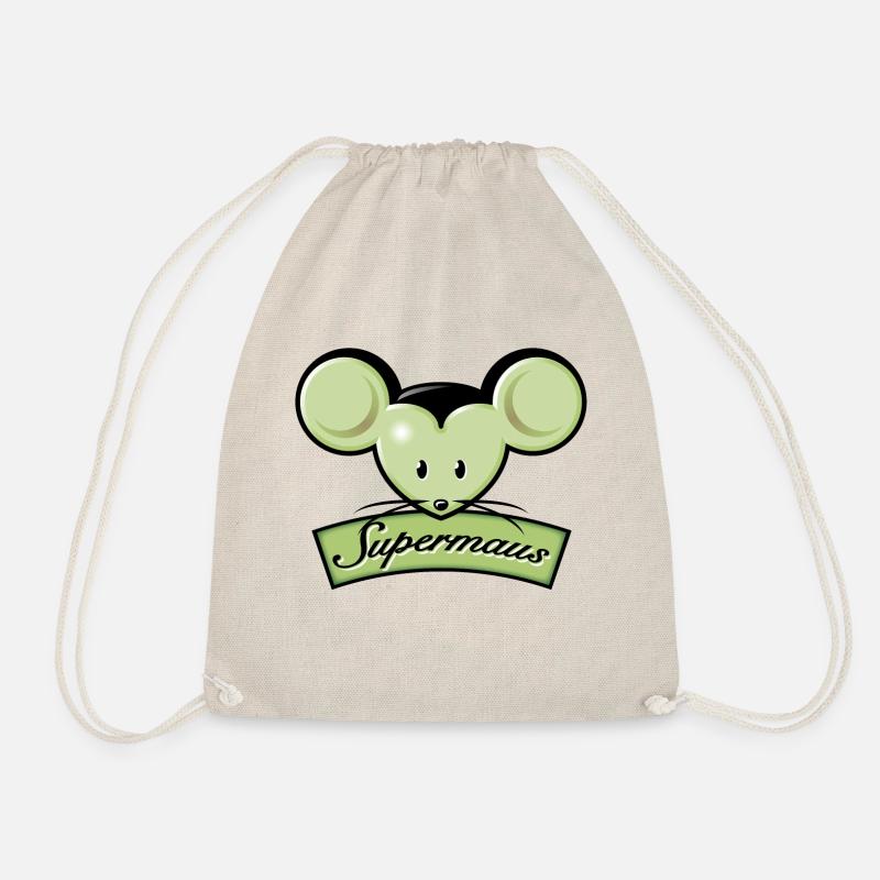 Super Mouse - Drawstring Bag - nature