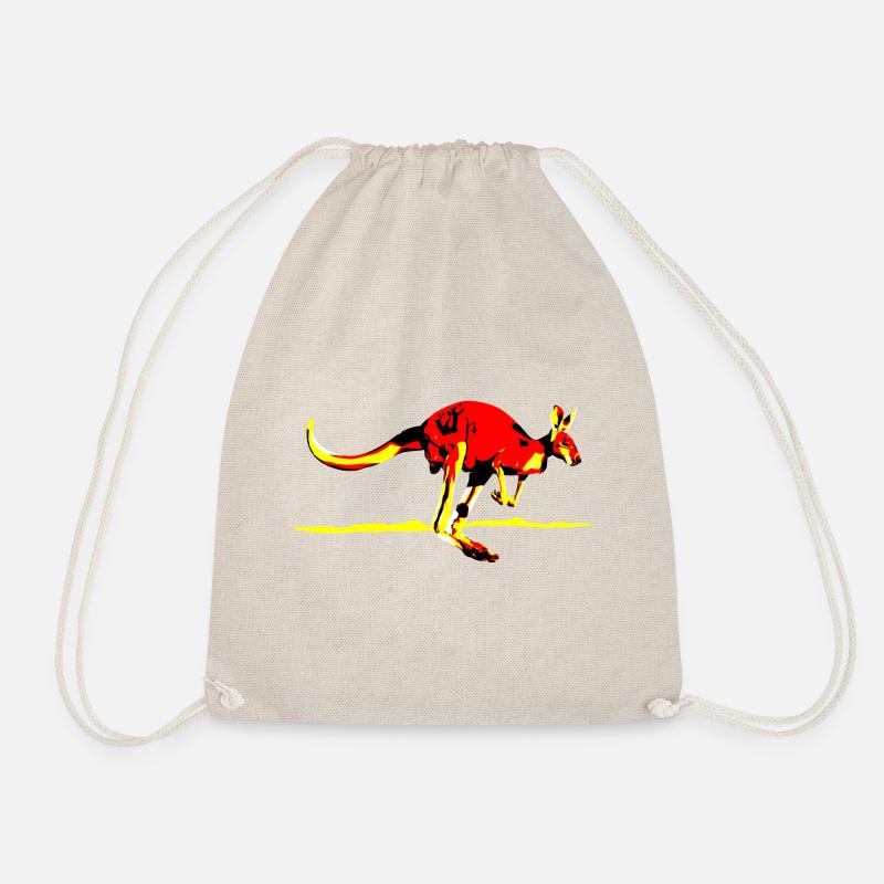 Känguru Australien outback kangoroo Geschenk - Turnbeutel - Natur