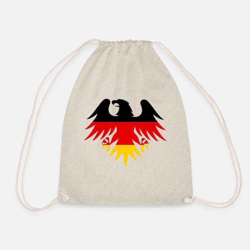 Deutschland Adler Nr.2 (3-farbig) - Drawstring Bag - nature