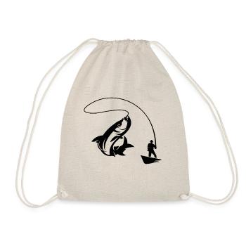 pêcheur bateau pêche poisson pêche en haute mer pêcheur - Sac de sport léger - nature - Devant