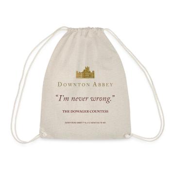 Downton Abbey I'm Never Wrong Dowager Countess - Drawstring Bag - nature - Front