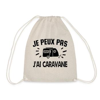 je peux pas j'ai caravane - Sac de sport léger - nature - Devant