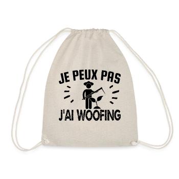 je peux pas j'ai woofing - Sac de sport léger - nature - Devant