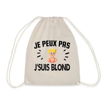 je peux pas je suis blond - Sac de sport léger - nature - Devant