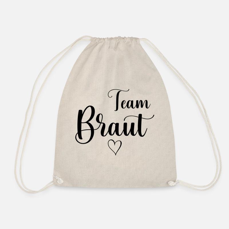 Team Braut - Turnbeutel - Natur