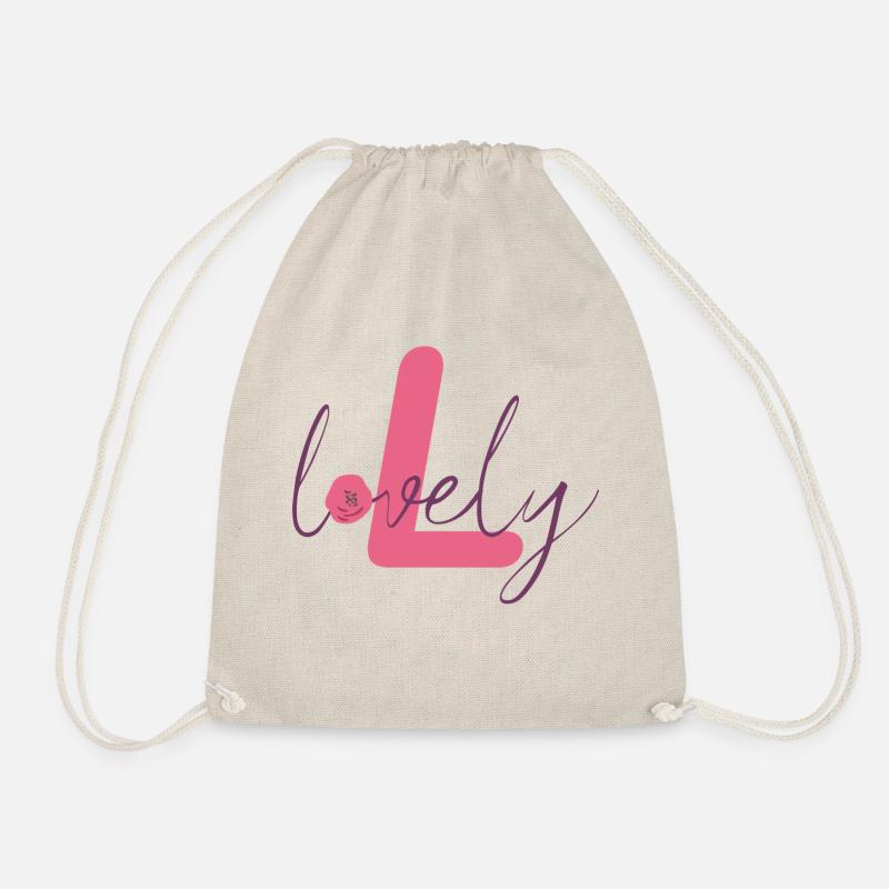 L for Lovely - Turnbeutel - Natur