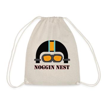 Motorradhelm,"Noggin Nest" - Turnbeutel - Natur - Vorne