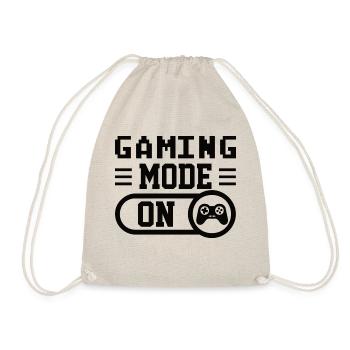 GAMING MODE ON - Turnbeutel - Natur - Vorne