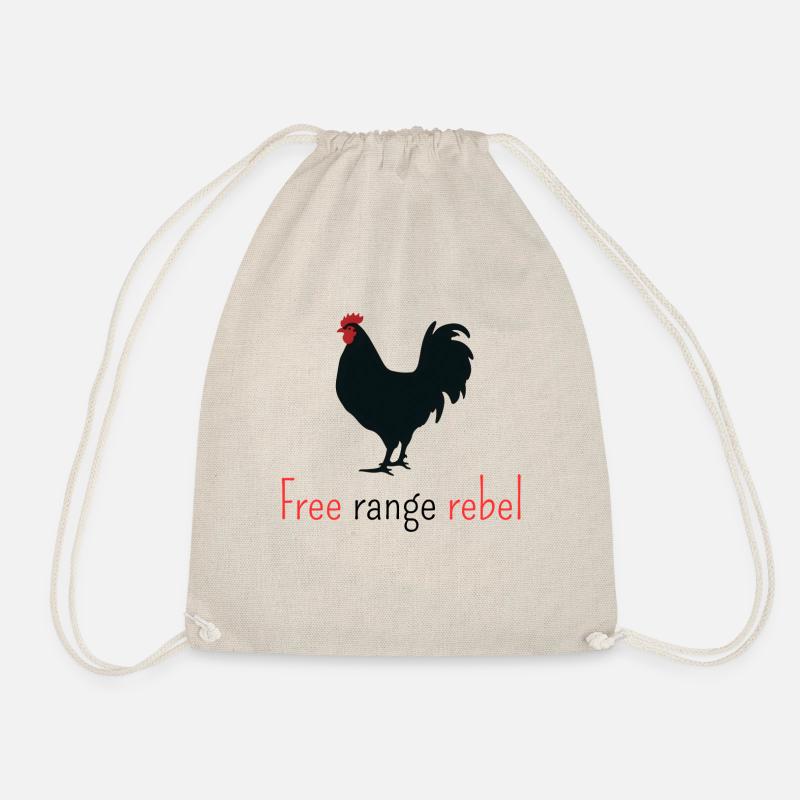 Free range rebel - Drawstring Bag - nature