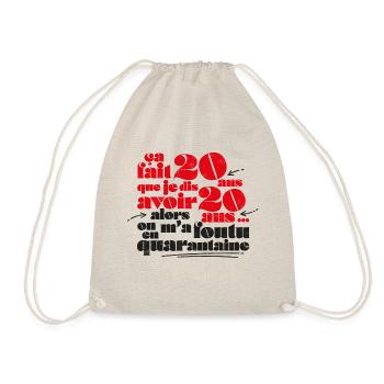 40 years in quarantine - Drawstring Bag - nature - Front