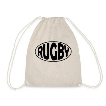 Rugby Logo 2 - Drawstring Bag - nature - Front