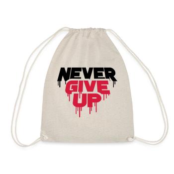 red graffiti drops spray persevere cool never - Drawstring Bag - nature - Front
