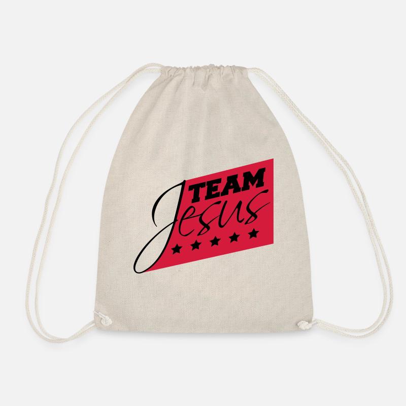 Catholic Team Jesus Christ Christ Evangelical - Drawstring Bag - nature