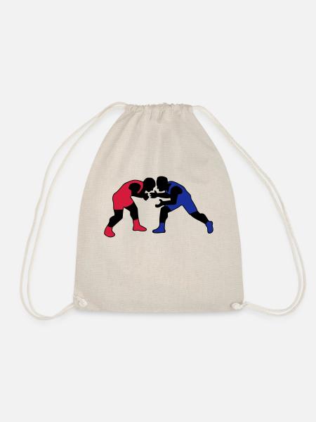 dessin sport lutte lutteur wrestling - Sac de sport léger - nature