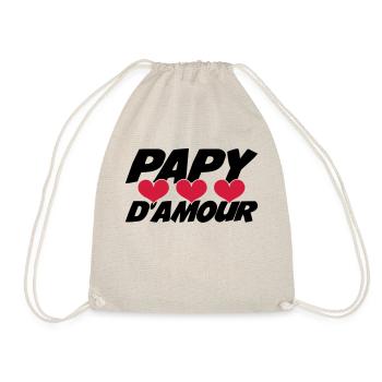Papy d'amour ! - Sac de sport léger - nature - Devant