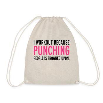 Workout - Drawstring Bag - nature - Front
