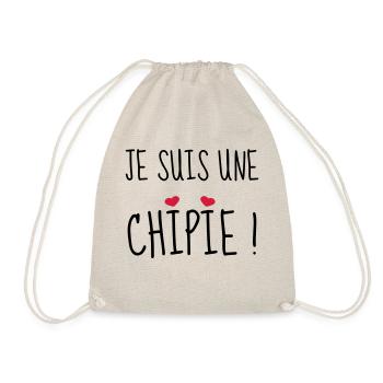 Je suis une chipie ! Naissance - Bébé - Fille - Sac de sport léger - nature - Devant