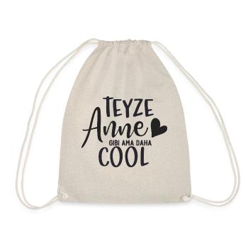 Teyze Anne gibi ama daha - Drawstring Bag - nature - Front
