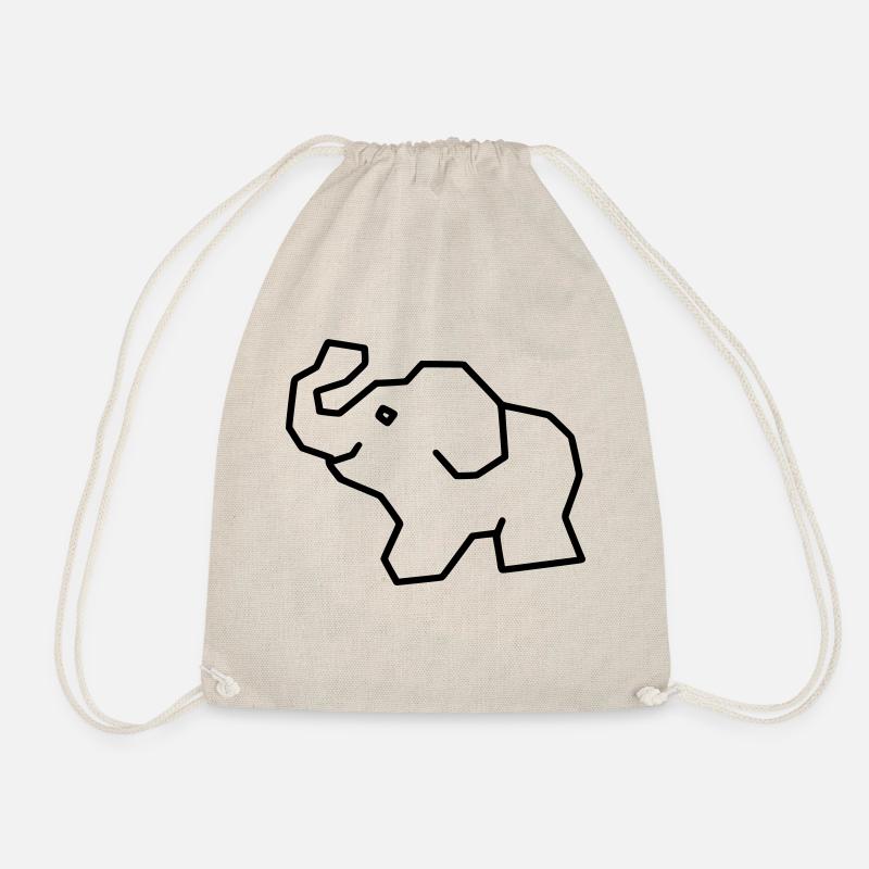 Éléphant - Sac de sport léger - nature