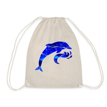 Brilliant dolphin for children sea creature - Drawstring Bag - nature - Front