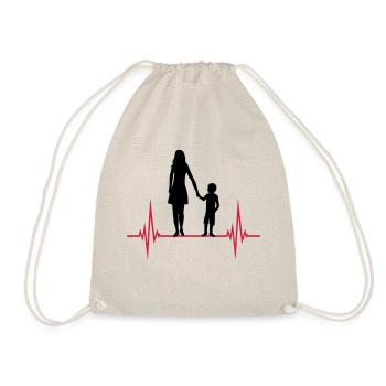 Mama Son Pulse - Drawstring Bag - nature - Front
