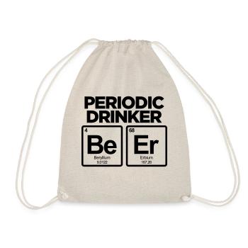 PERIODIC DRINKER FUNNY BEER PERIODIC TABLE - Drawstring Bag - nature - Front