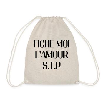 fiche moi l'amour s'il te plait - Sac de sport léger - nature - Devant