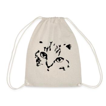 Cat Cats Cat Face Kitten - Drawstring Bag - nature - Front