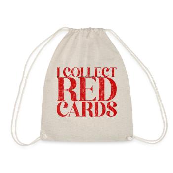 I Collect Red Cards 2 - Drawstring Bag - nature - Front