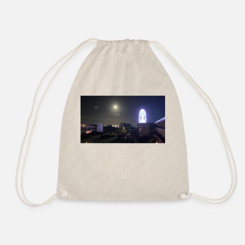 Ferris wheel grömitz at night - Drawstring Bag - nature